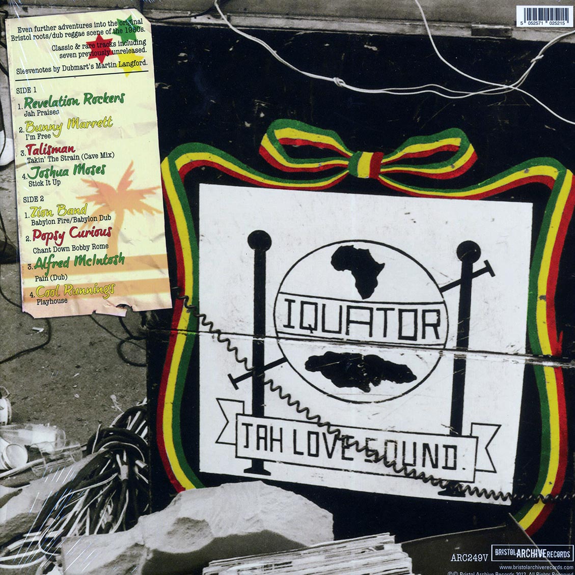 Talisman, Joshua Moses, Revelation Rockers, Etc. - The Bristol Reggae Explosion Volume 3 (2012 FIRST PRESS) vinyl LP back cover