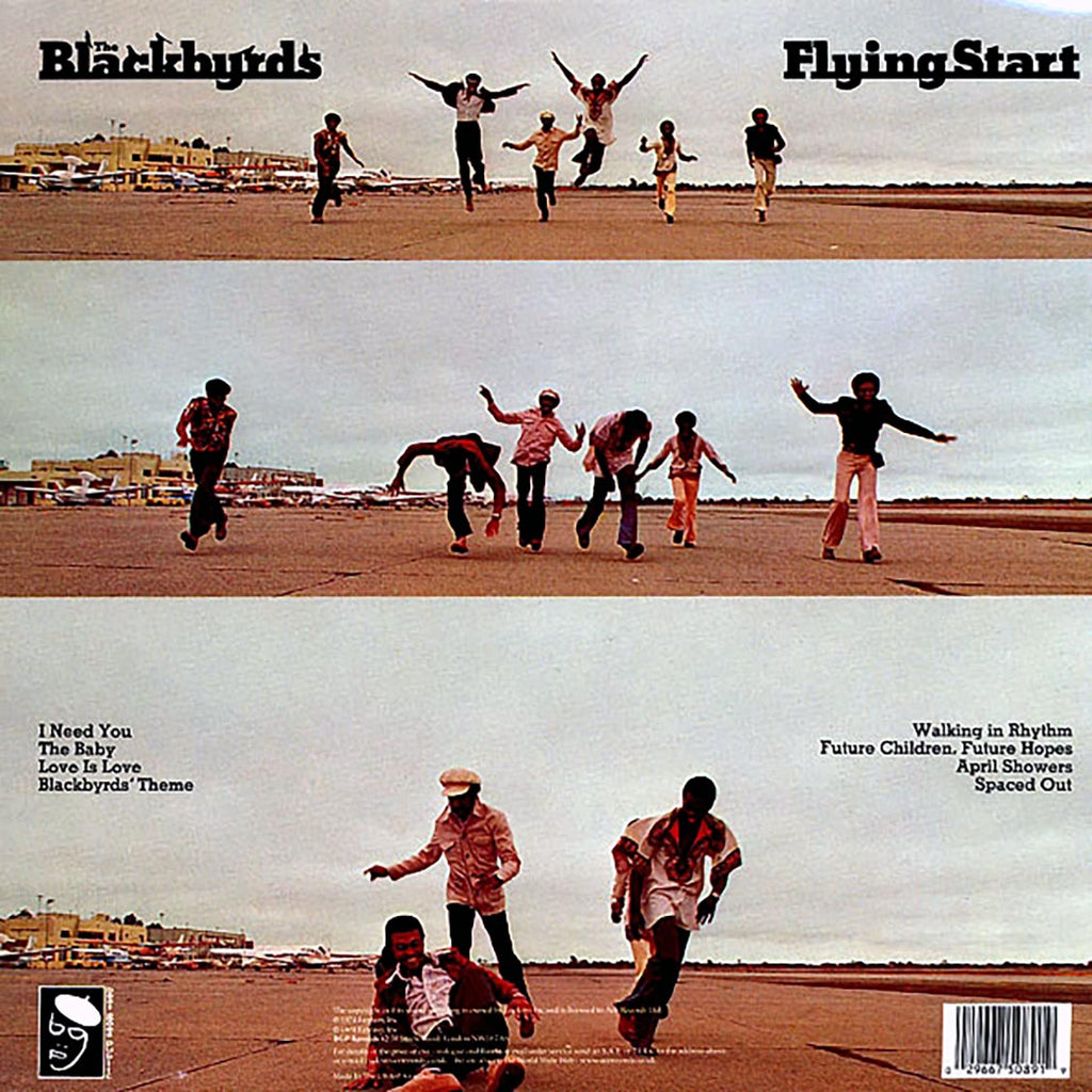 The Blackbyrds - Flying Start vinyl LP back cover