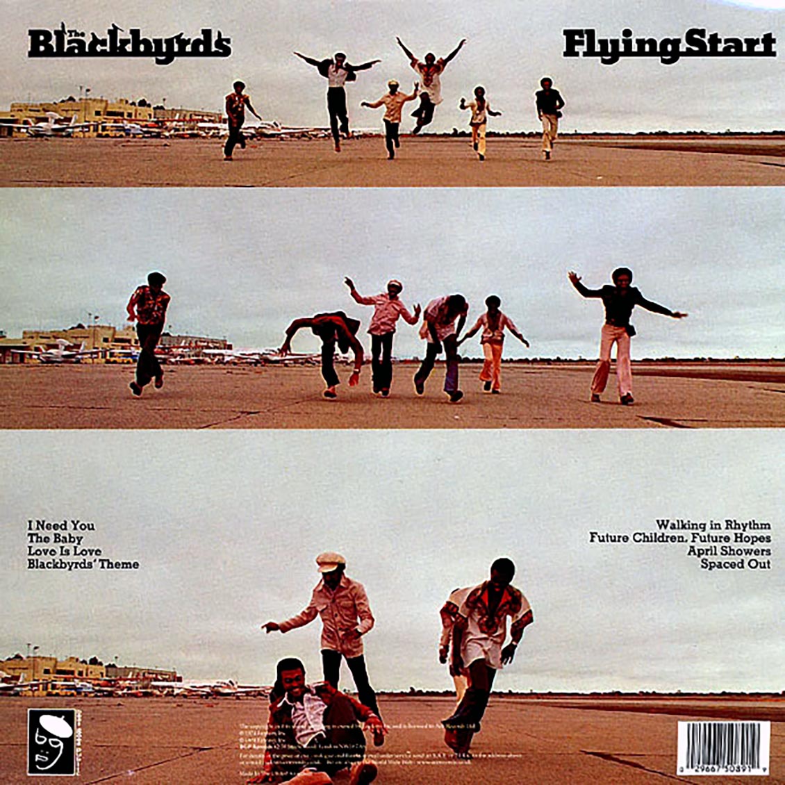 The Blackbyrds - Flying Start vinyl LP back cover