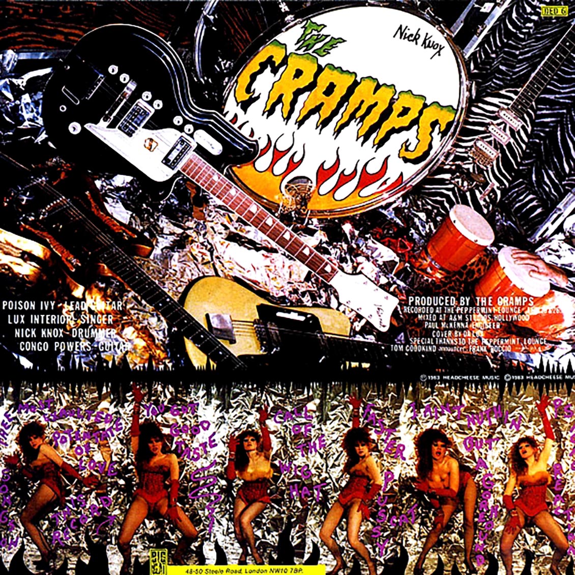 The Cramps - Smell Of Female vinyl LP back cover