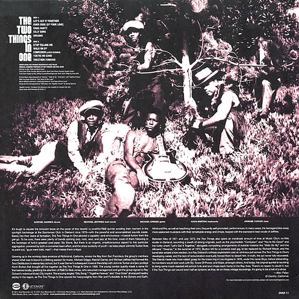 Two Things In One - Together Forever: The Music City Sessions vinyl LP back cover
