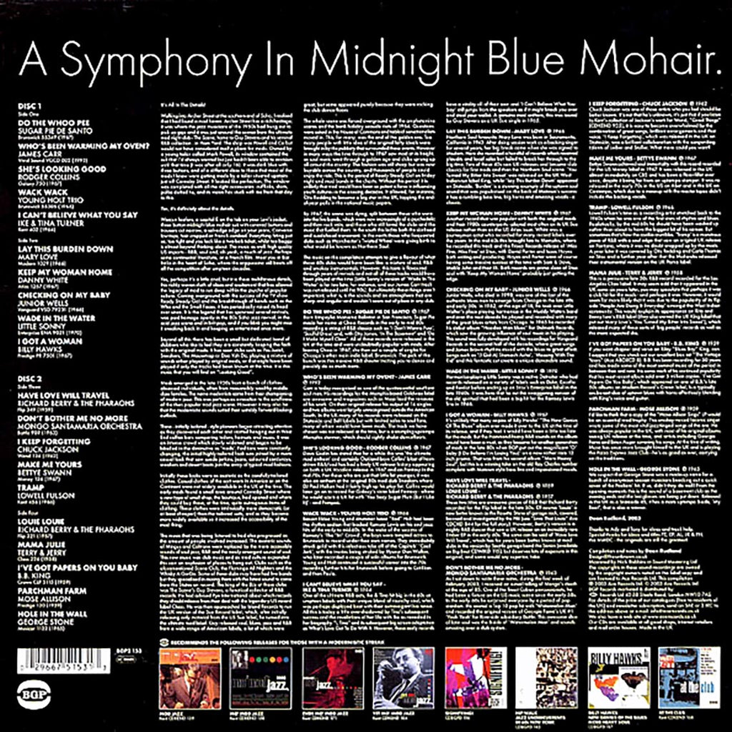 Mose Allison, Bettye Swann, Mongo Santamaria, Chuck Jackson, Etc. - Looking Good: Mod Club Classics (2xLP) vinyl LP back cover