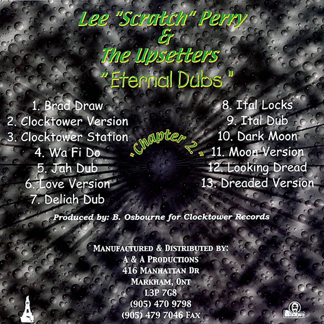 Lee Perry - Eternal Dubs Chapter 2 vinyl LP back cover