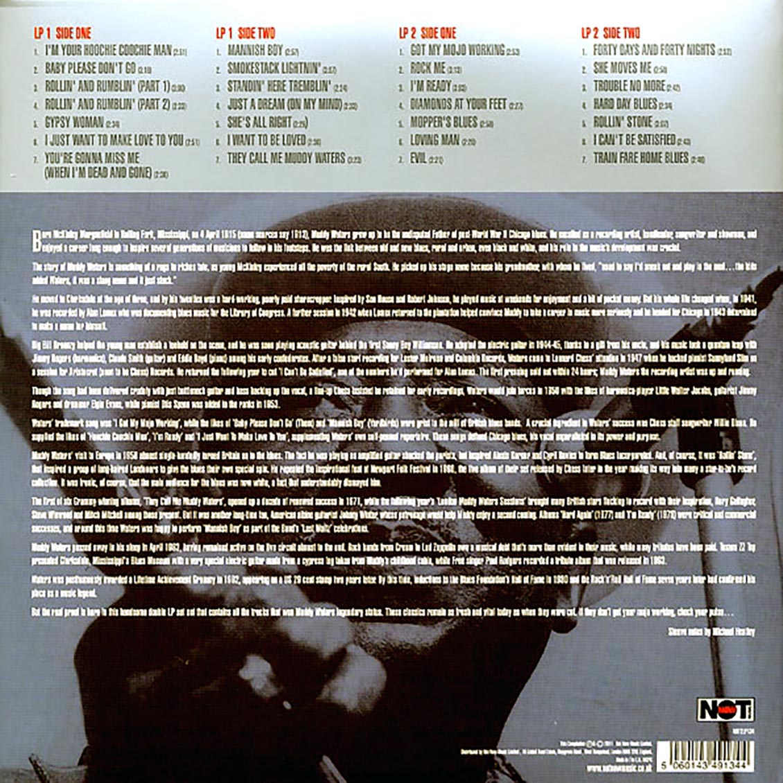 Muddy Waters - Hoochie Coochie Man (2xLP) (180g) (colored vinyl) vinyl LP back cover