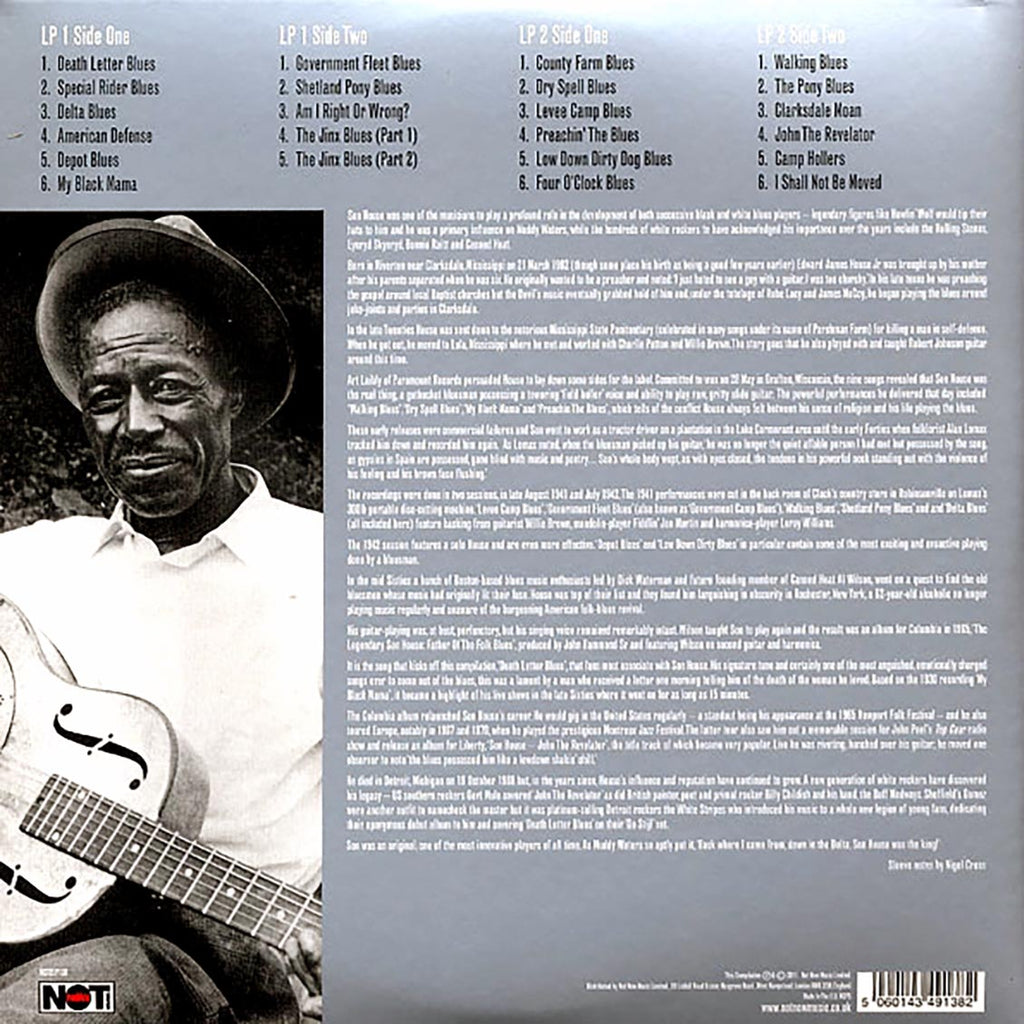 Son House - Raw Delta Blues (2xLP) (180g) vinyl LP back cover