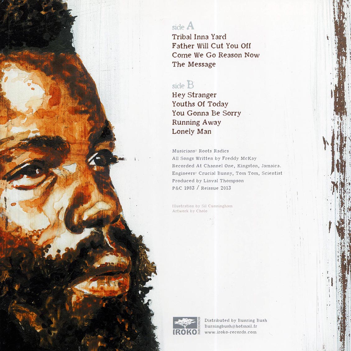 Freddie McKay - Tribal Inna Yard vinyl LP back cover
