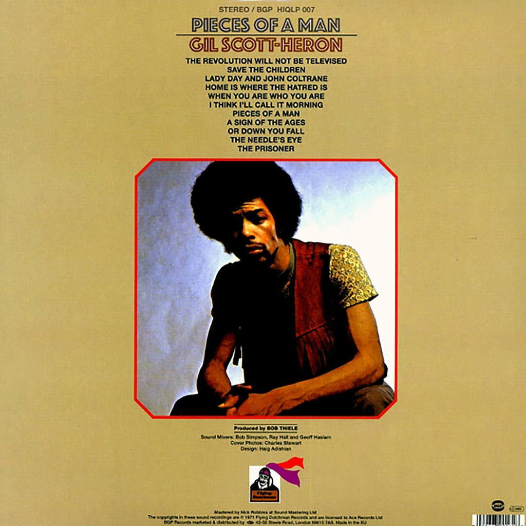 Gil Scott-Heron - Pieces Of A Man (180g) vinyl LP back cover