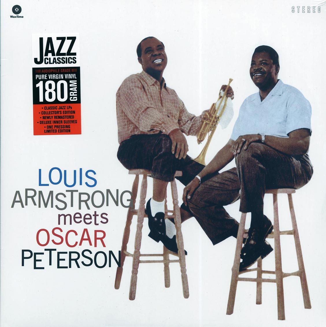 Louis Armstrong, Oscar Peterson - Louis Armstrong Meets Oscar Peterson (ltd. ed.) (180g) (remastered) vinyl LP front cover