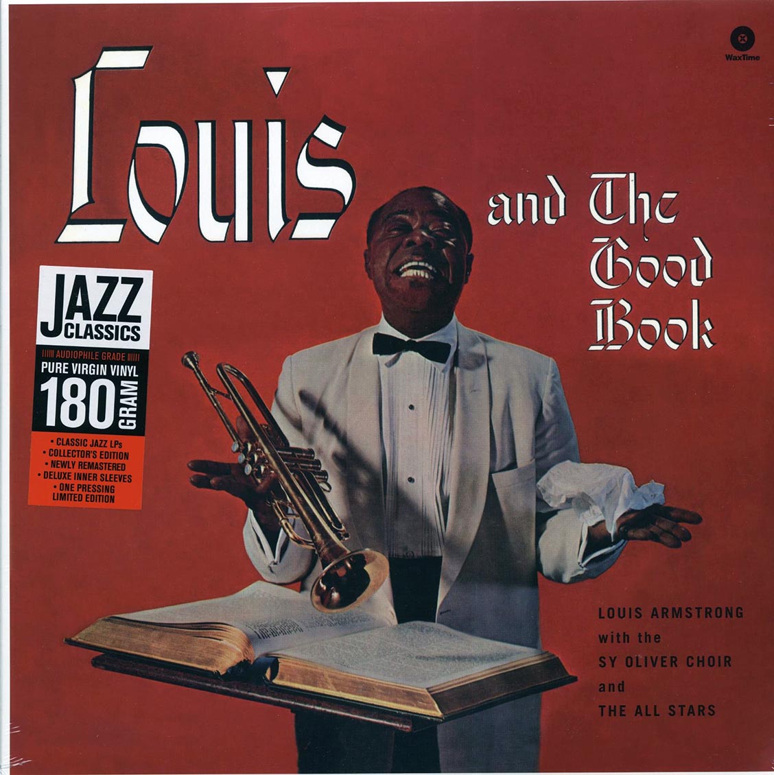 Louis Armstrong & His All-Stars, The Sy Oliver Choir - Louis And The Good Book (+bonus track) (ltd. ed.) (180g) (remastered) vinyl LP front cover