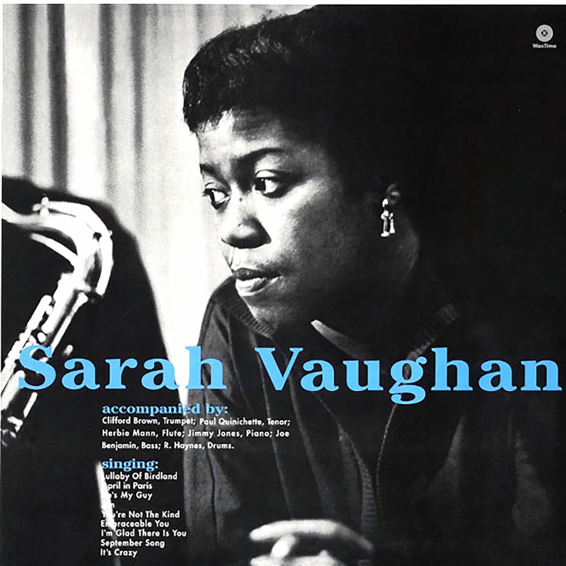 Sarah Vaughan - Sarah Vaughan With Clifford Brown (+bonus track) (ltd. ed.) (180g) vinyl LP front cover