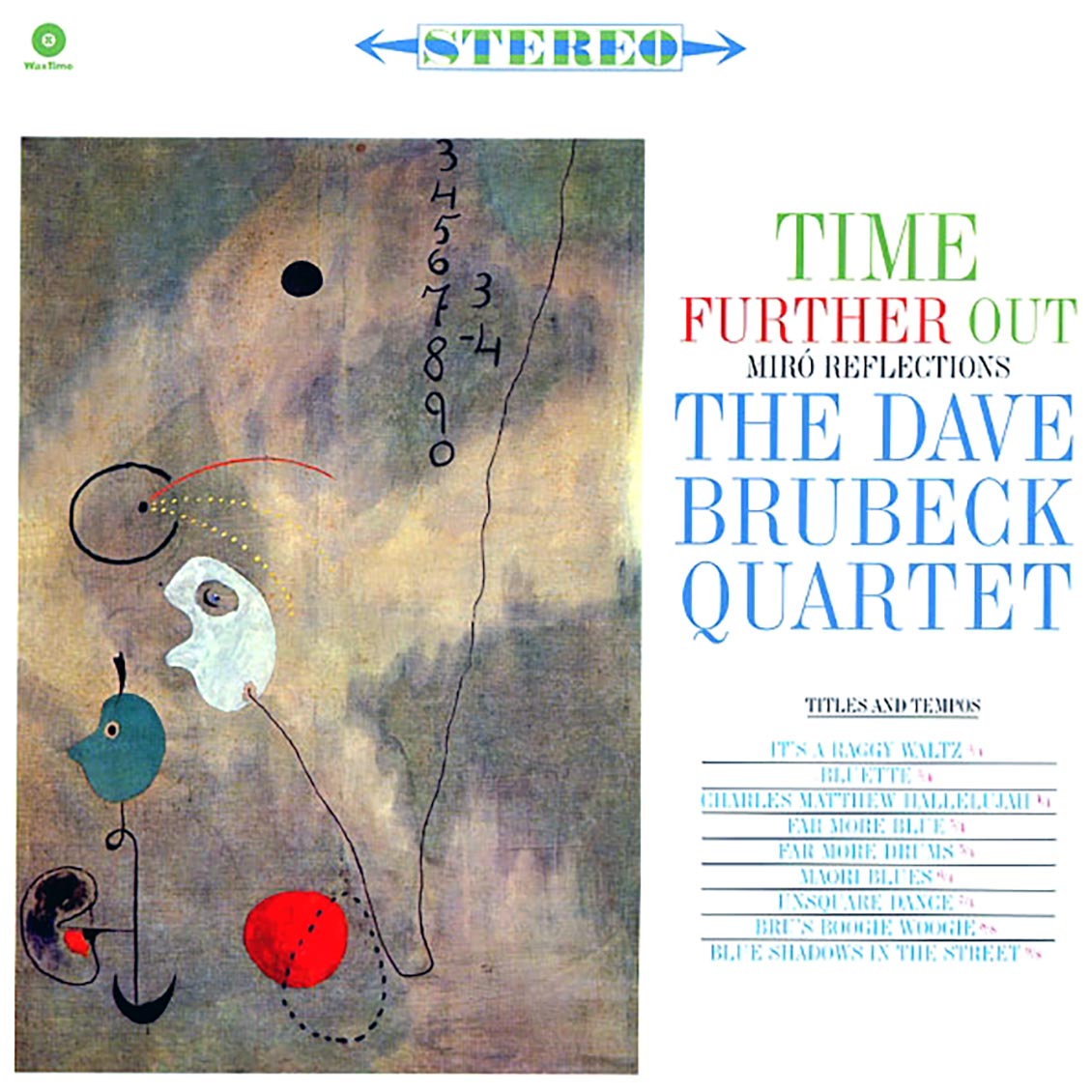 Dave Brubeck Quartet - Time Further Out (ltd. ed.) (180g) vinyl LP front cover