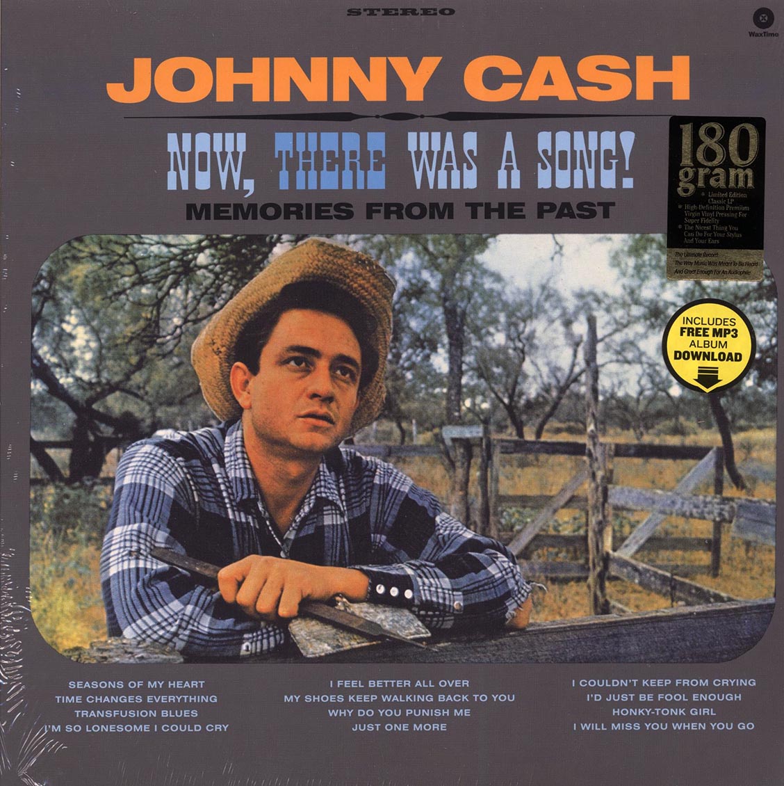 Johnny Cash - Now, There Was A Song! (+2 bonus tracks) (ltd. ed.) (180g) vinyl LP front cover