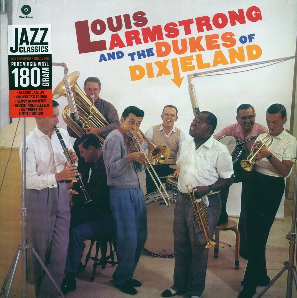 Louis Armstrong & The Dukes Of Dixieland - Louis Armstrong & The Dukes Of Dixieland (+bonus track) (ltd. ed.) (180g) (remastered) vinyl LP front cover