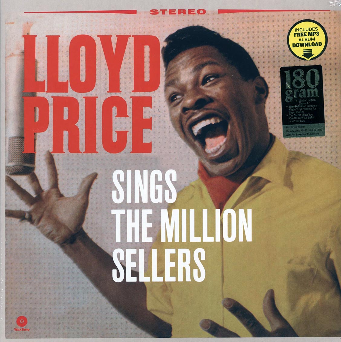Lloyd Price - Sings The Million Sellers (+bonus track) (ltd. ed.) (180g) vinyl LP front cover