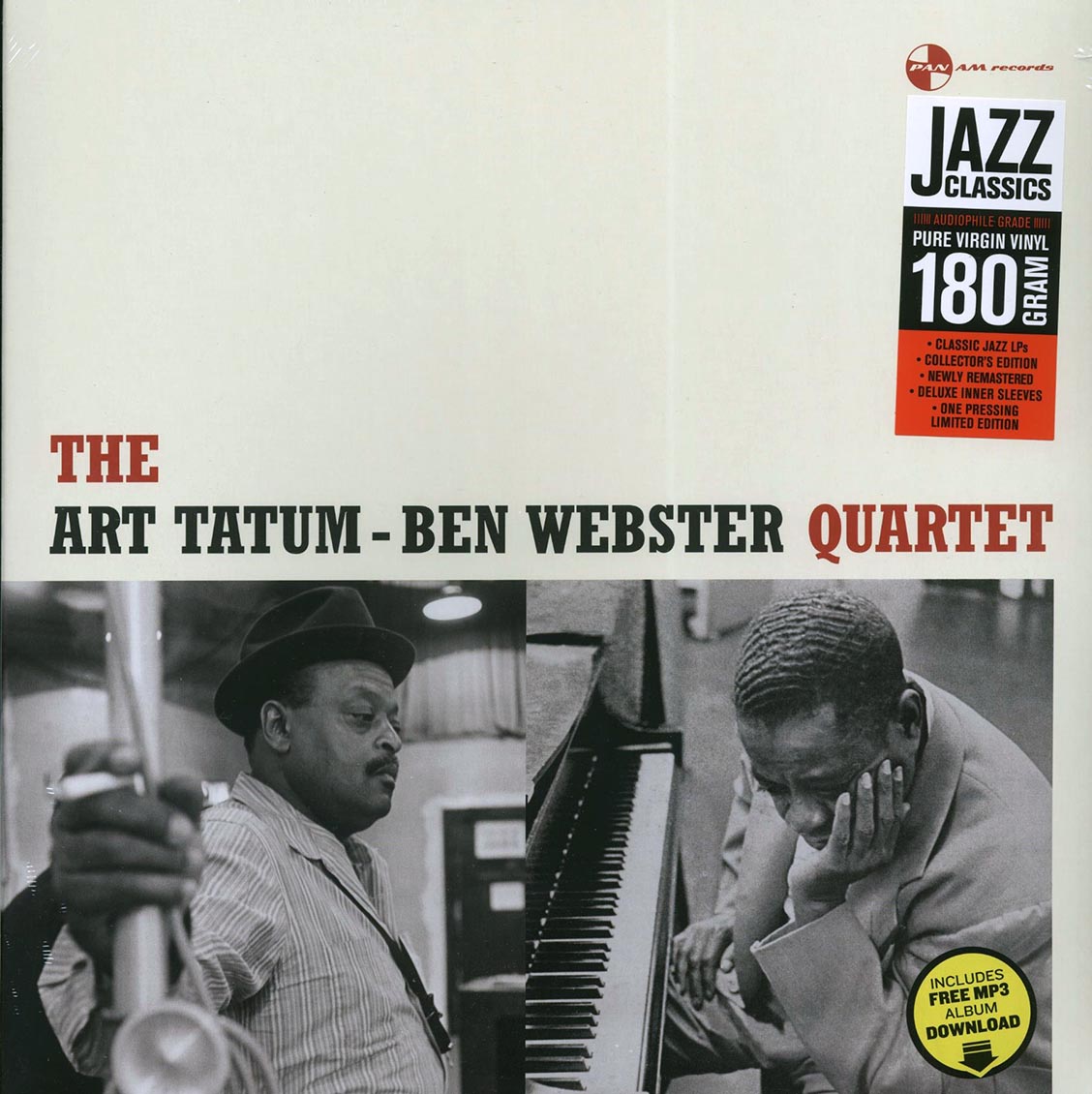 Art Tatum & Ben Webster Quartet - Art Tatum & Ben Webster Quartet (ltd. ed.) (180g) vinyl LP front cover