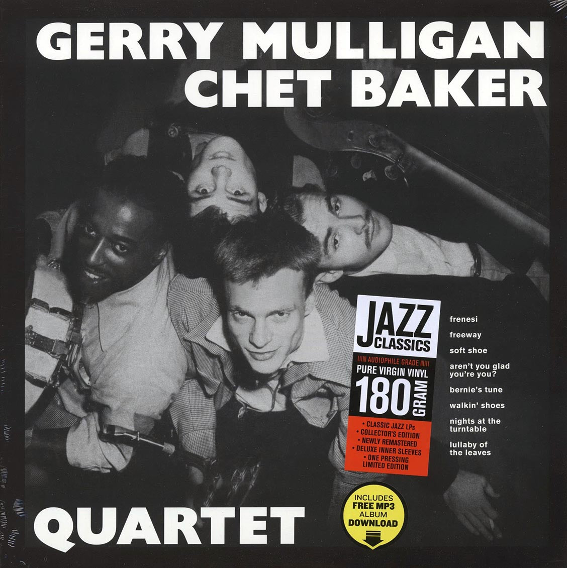 Gerry Mulligan & Chet Baker Quartet - Gerry Mulligan, Chet Baker Quartet (+9 bonus tracks) (ltd. ed.) (180g) (remastered) vinyl LP front cover