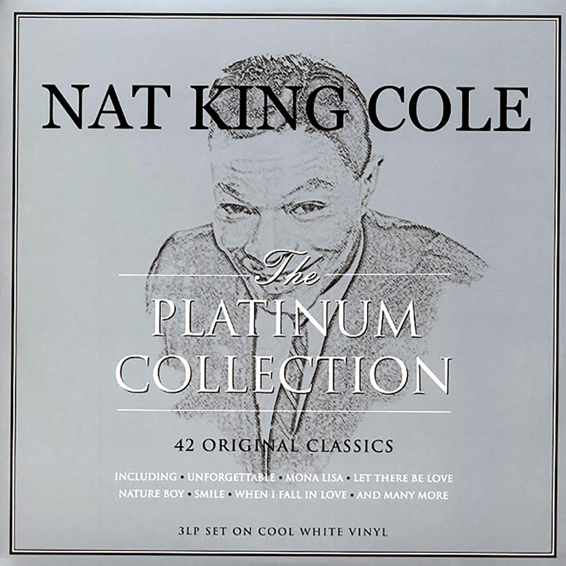 Nat King Cole - The Platinum Collection (3xLP) (white vinyl) vinyl LP front cover