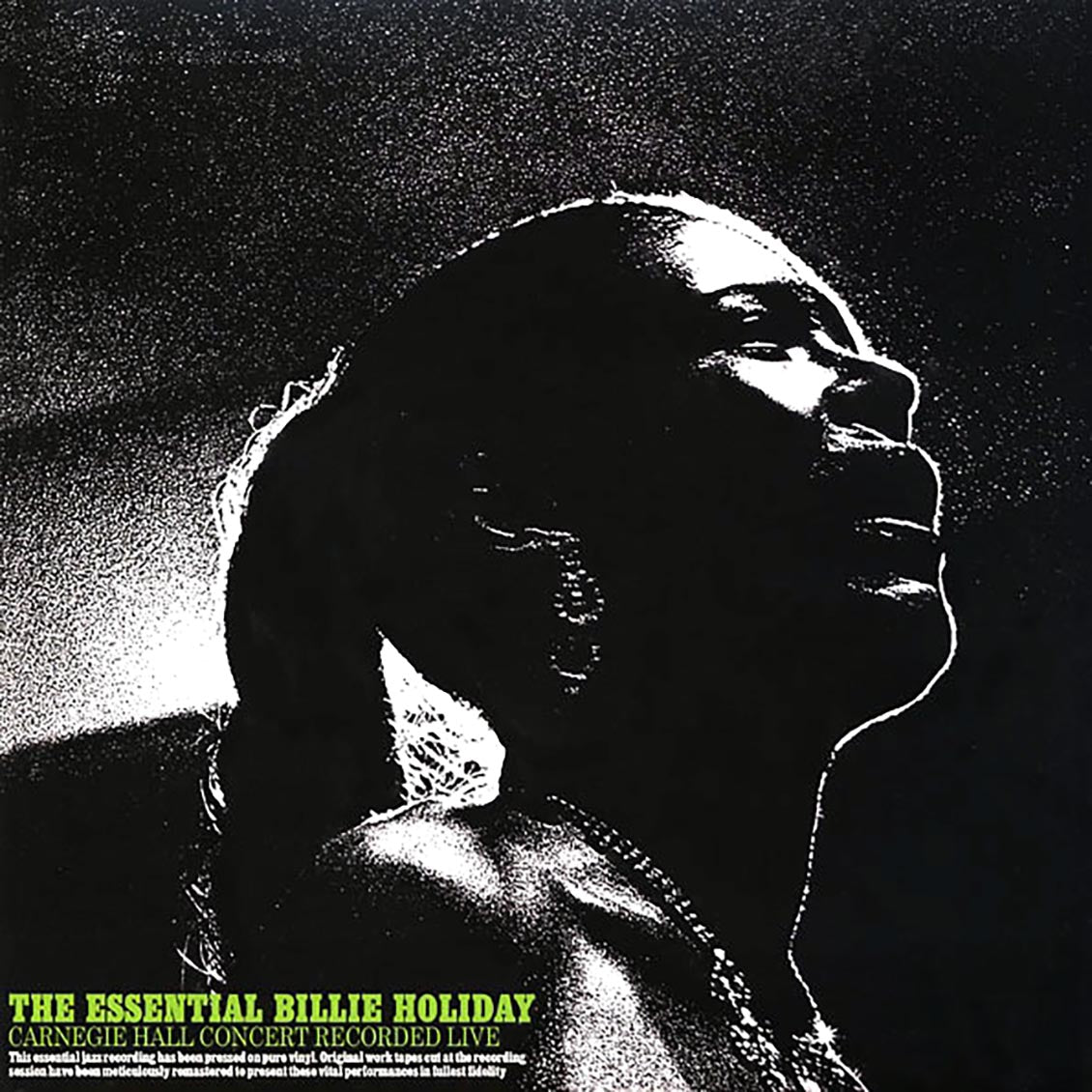 Billie Holiday - The Essential Billie Holiday: Carnegie Hall Concert (ltd. ed.) (180g) vinyl LP front cover