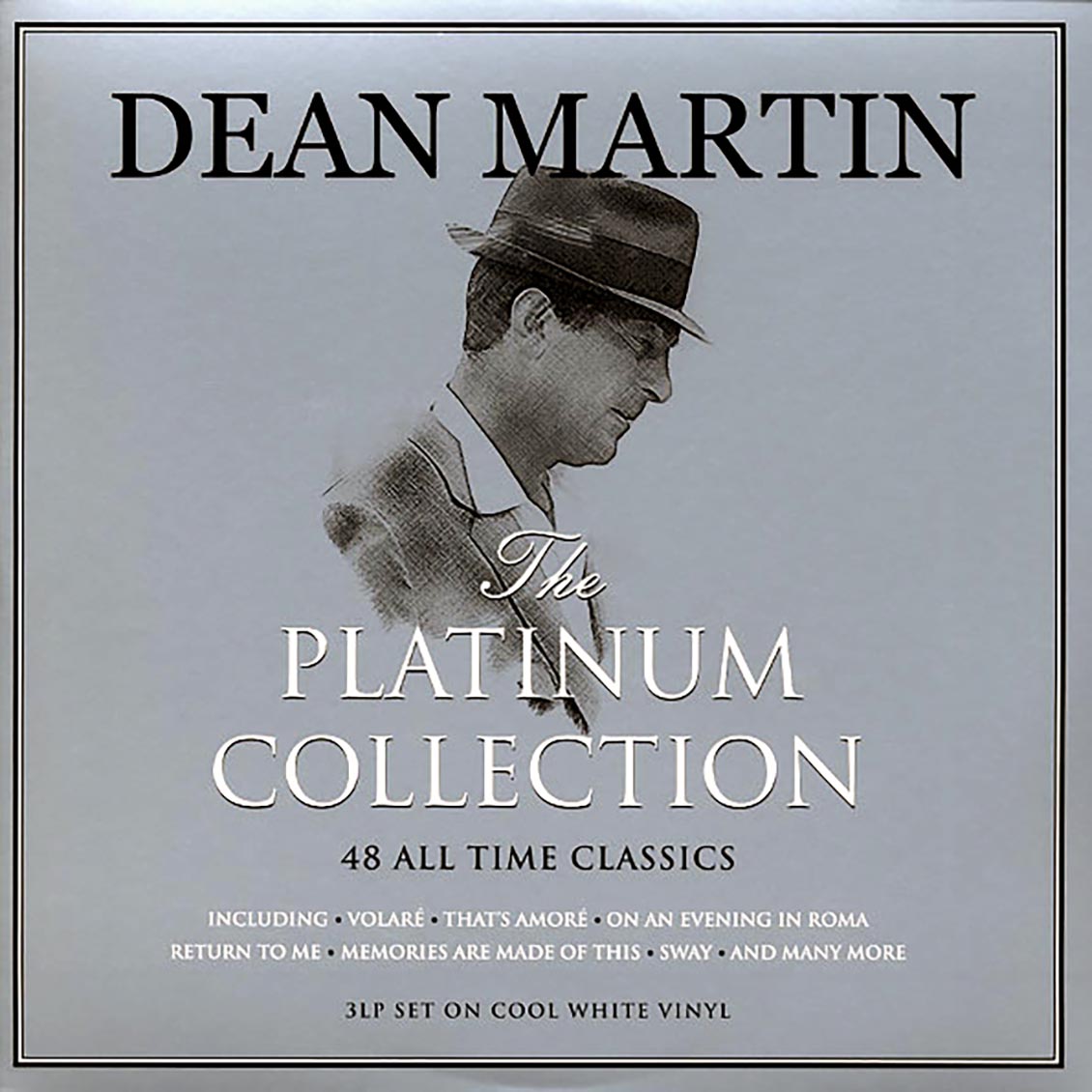 Dean Martin - The Platinum Collection (3xLP) (white vinyl) vinyl LP front cover