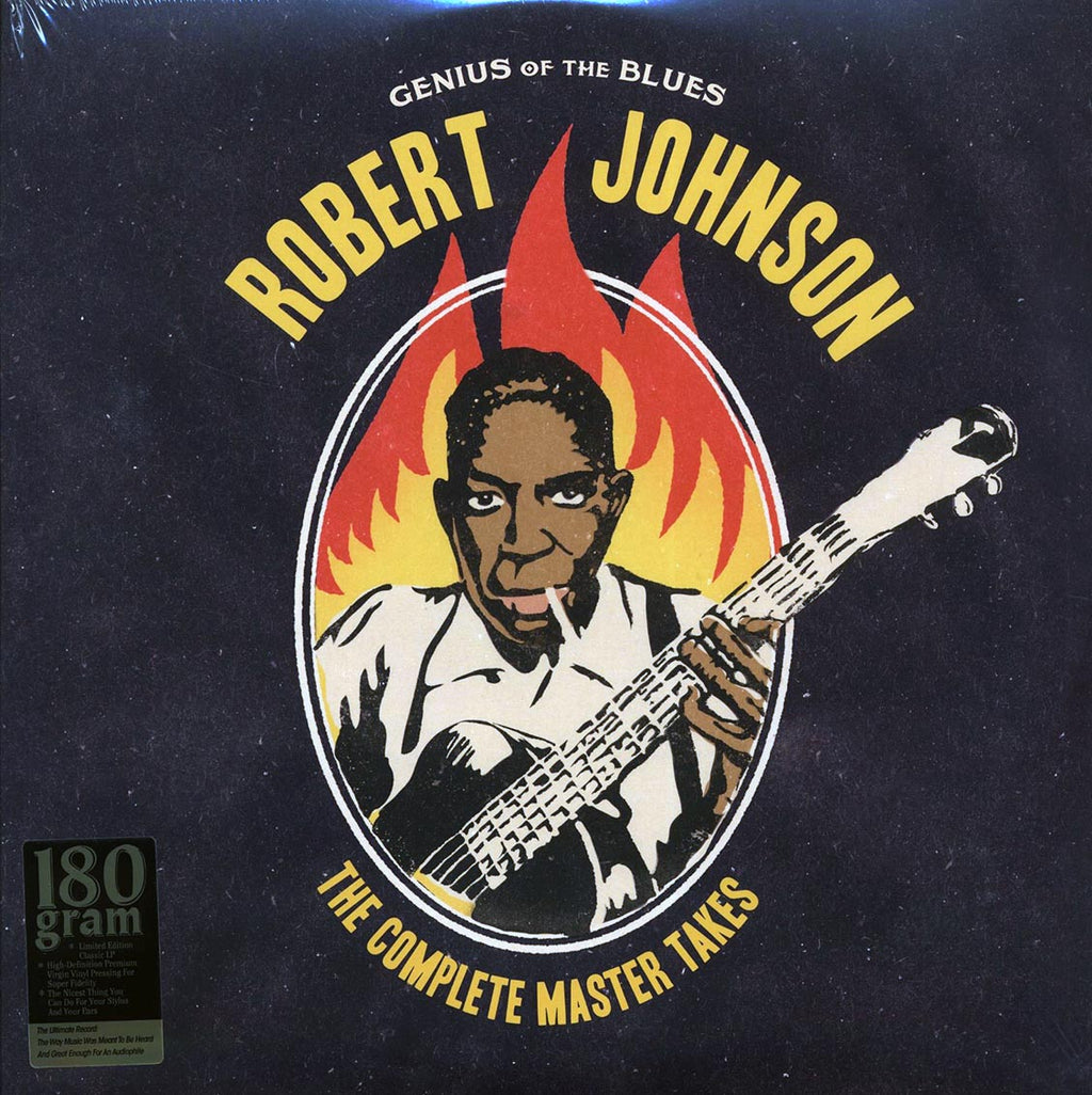Robert Johnson - The Complete Master Takes: Genius Of The Blues (+2 bonus tracks) (ltd. ed.) (2xLP) (180g) vinyl LP front cover