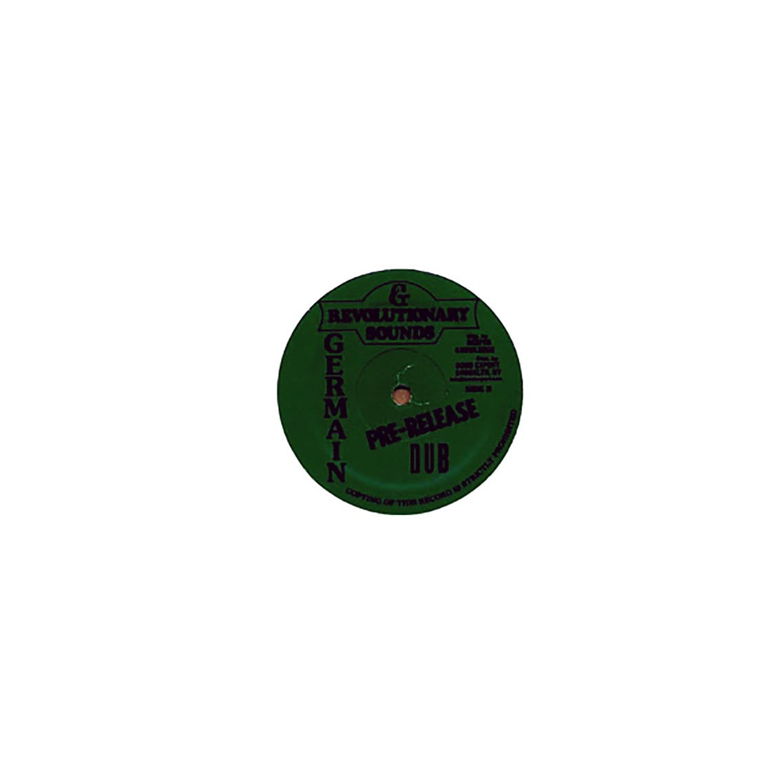 Sly & Robbie, Maxie, Etc. - Pre-Release Dub (silkscreen) vinyl LP back cover