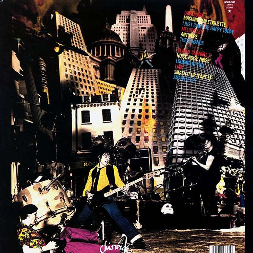 The Damned - Machine Gun Etiquette vinyl LP back cover