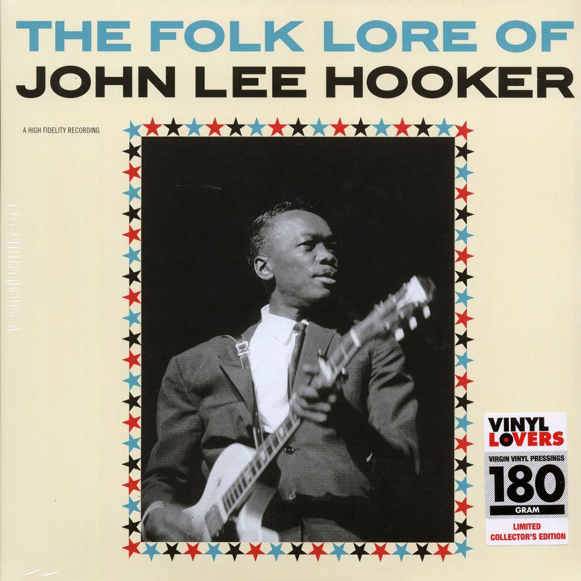 John Lee Hooker - The Folk Lore Of John Lee Hooker (+2 bonus tracks) (ltd. ed.) (180g) vinyl LP front cover