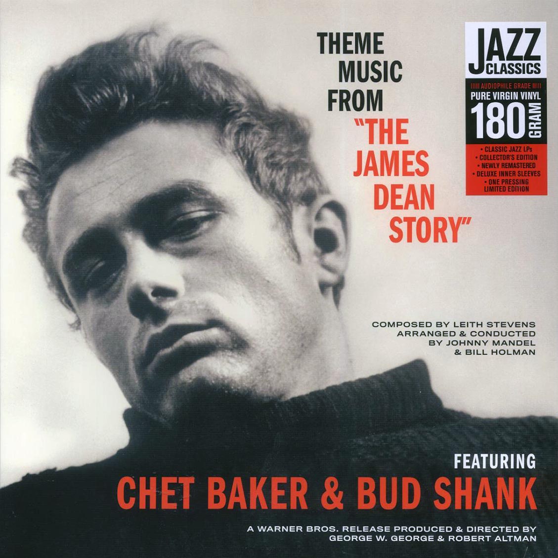 Chet Baker, Bud Shank - Theme Music From 'The James Dean Story' (ltd. ed.) (180g) (remastered) vinyl LP front cover