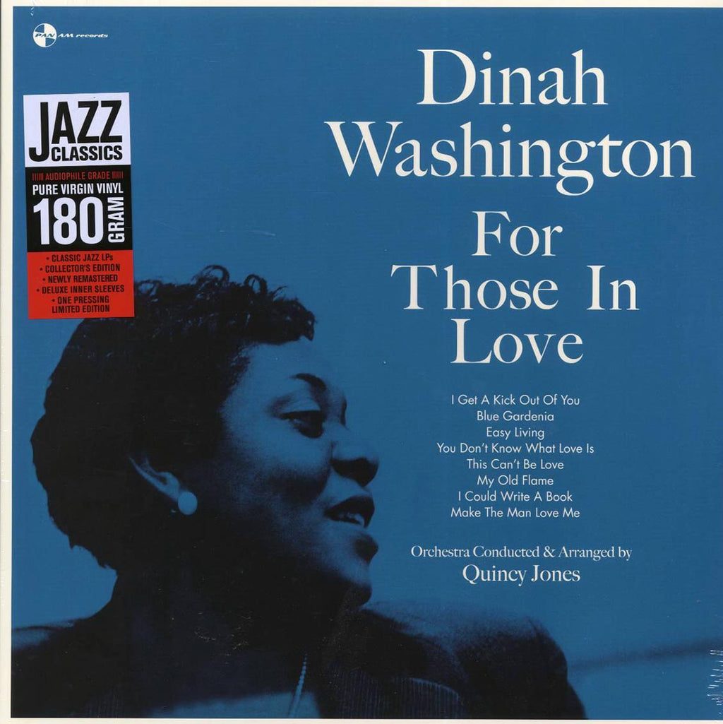 Dinah Washington - For Those In Love (+2 bonus tracks) (ltd. ed.) (180g) (remastered) vinyl LP front cover