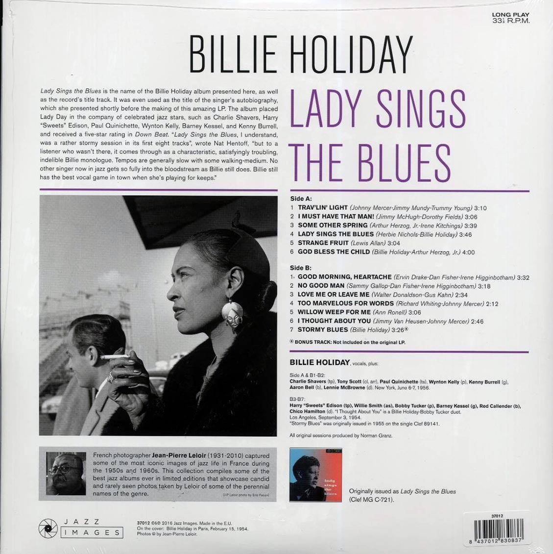 Billie Holiday - Lady Sings The Blues (ltd. ed.) (180g) vinyl LP back cover