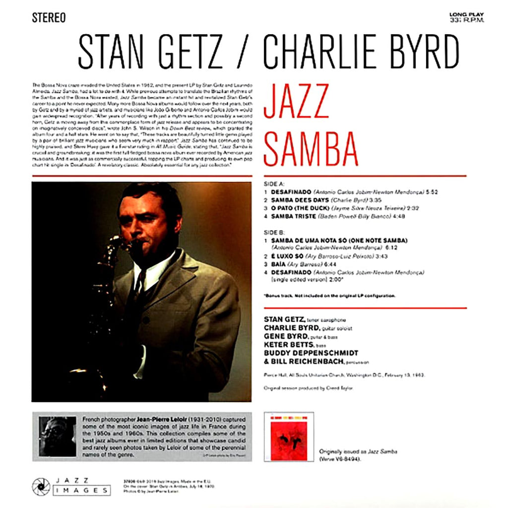 Stan Getz, Charlie Byrd - Jazz Samba (ltd. ed.) (180g) vinyl LP back cover