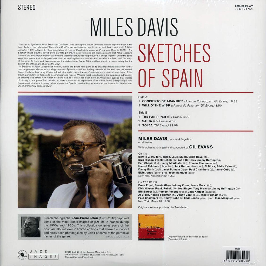 Miles Davis - Sketches Of Spain (ltd. ed.) (180g) vinyl LP back cover