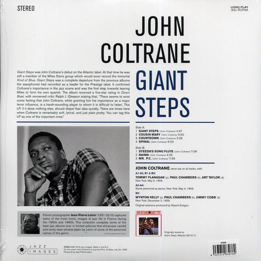 John Coltrane - Giant Steps (ltd. ed.) (180g) vinyl LP back cover