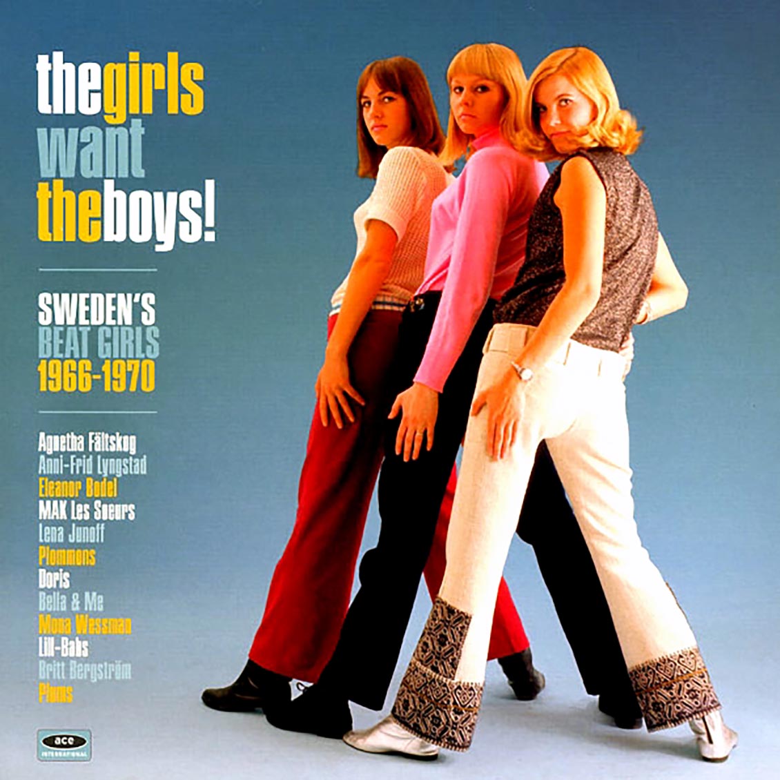 Various - The Girls Want The Boys! Sweden's Beat Girls: 1966-1970 (180g) vinyl LP front cover