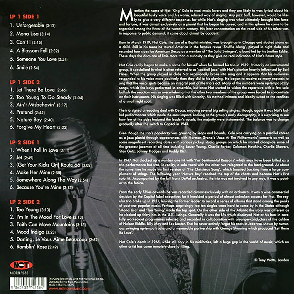 Nat King Cole - The Very Best Of Nat King Cole (2xLP) (180g) vinyl LP back cover