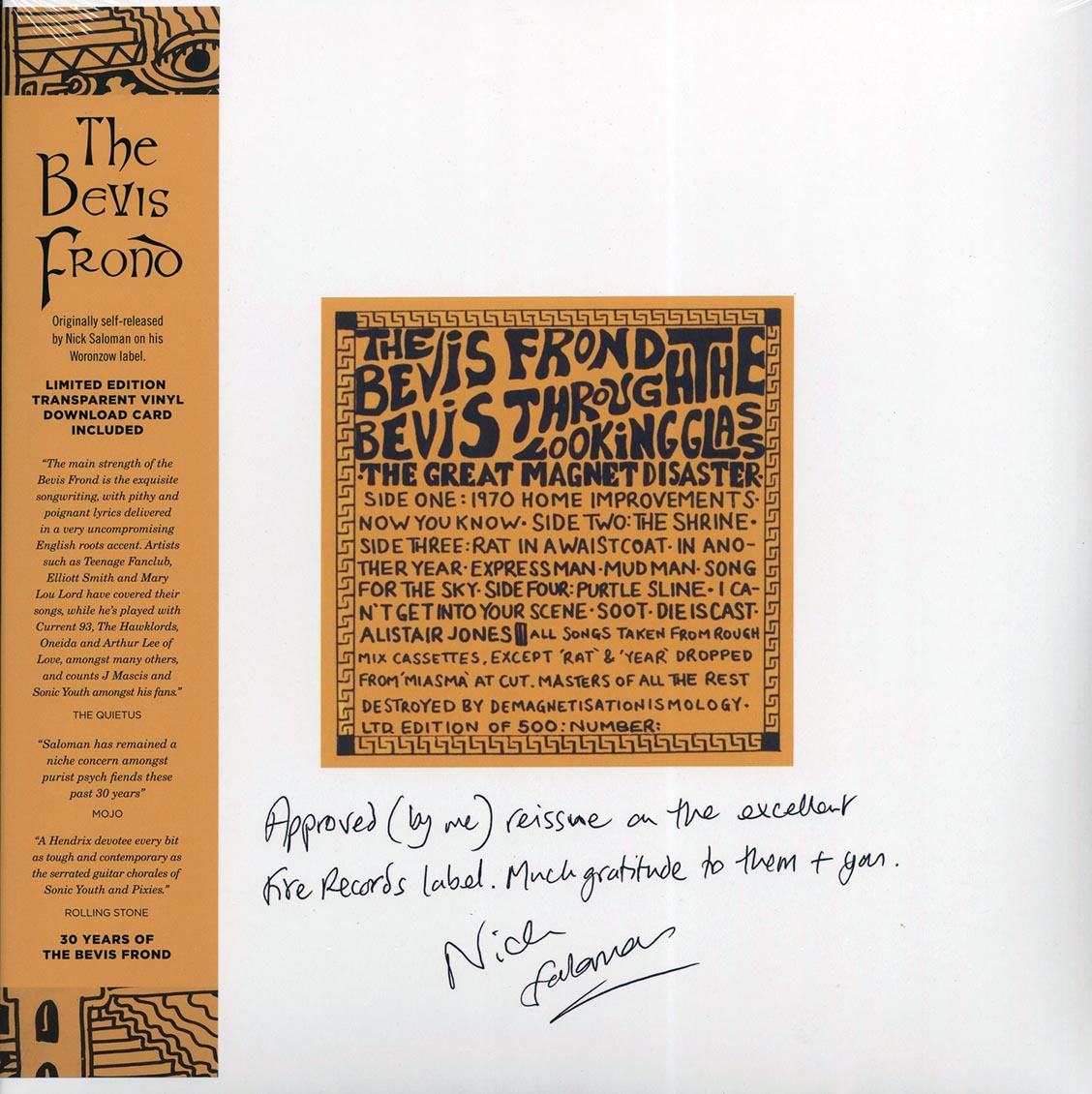 The Bevis Frond - Bevis Through The Looking Glass (RSD 2017) (ltd. ed.) (2xLP) (incl. mp3) (colored vinyl) vinyl LP front cover