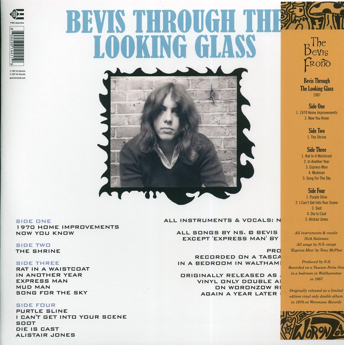 The Bevis Frond - Bevis Through The Looking Glass (RSD 2017) (ltd. ed.) (2xLP) (incl. mp3) (colored vinyl) vinyl LP back cover