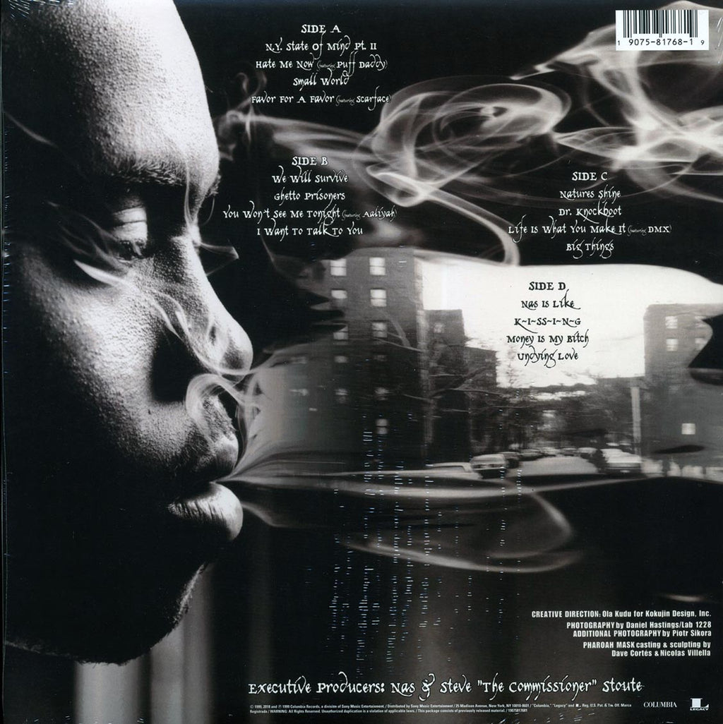 Nas - I Am.. (2xLP) vinyl LP back cover