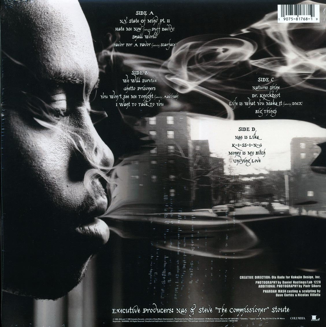 Nas - I Am.. (2xLP) vinyl LP back cover
