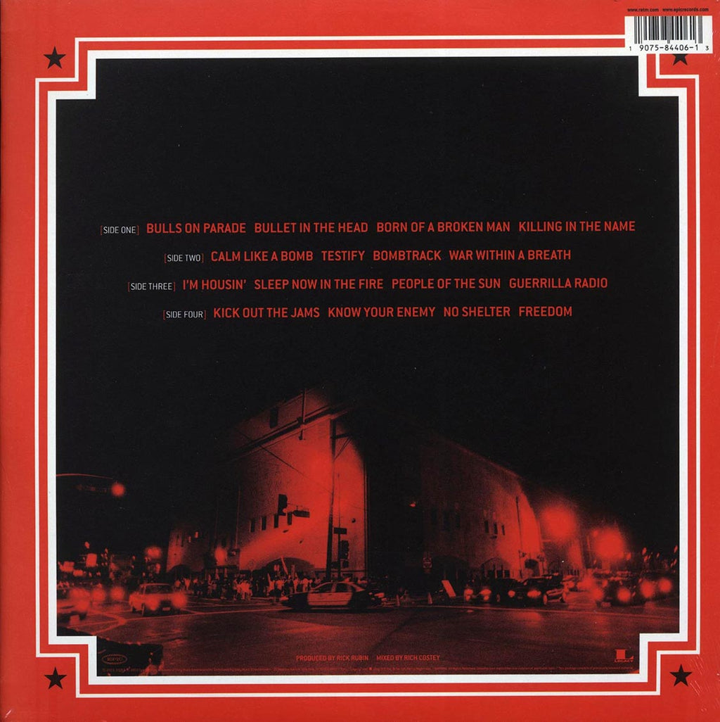 Rage Against The Machine - Live At The Grand Olympic Auditorium (2xLP) (incl. mp3) (180g) vinyl LP back cover