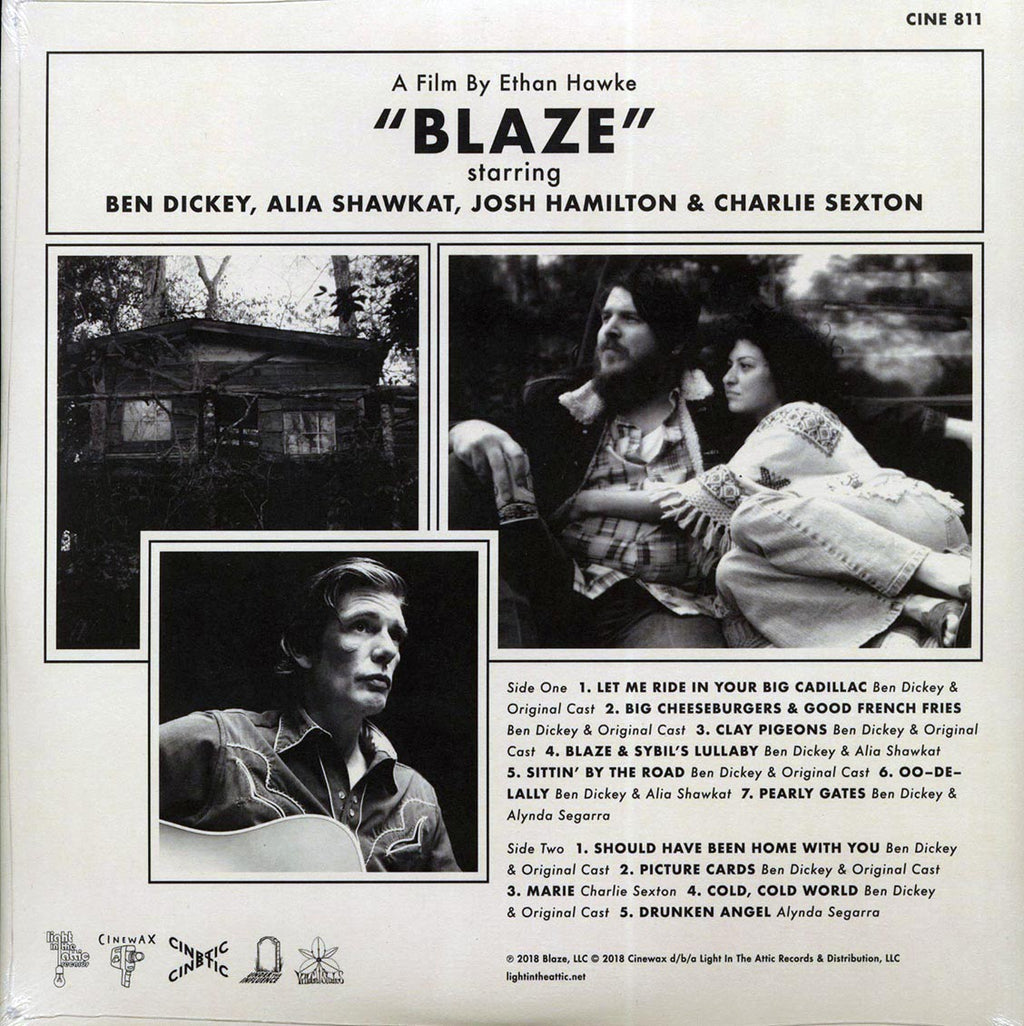 Ben Dickey & Original Cast - Blaze: Original Cast Recording vinyl LP back cover