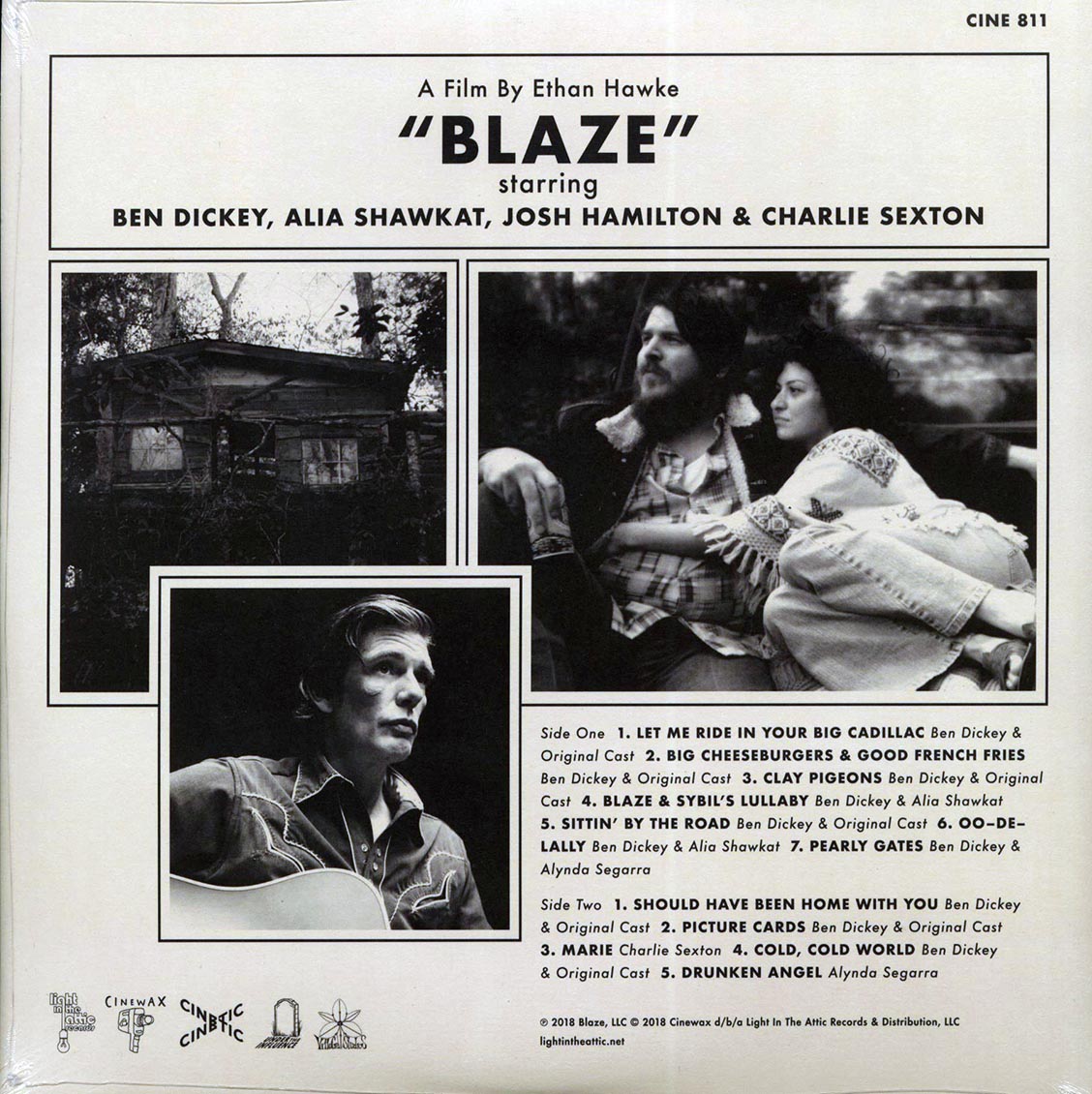 Ben Dickey & Original Cast - Blaze: Original Cast Recording vinyl LP back cover