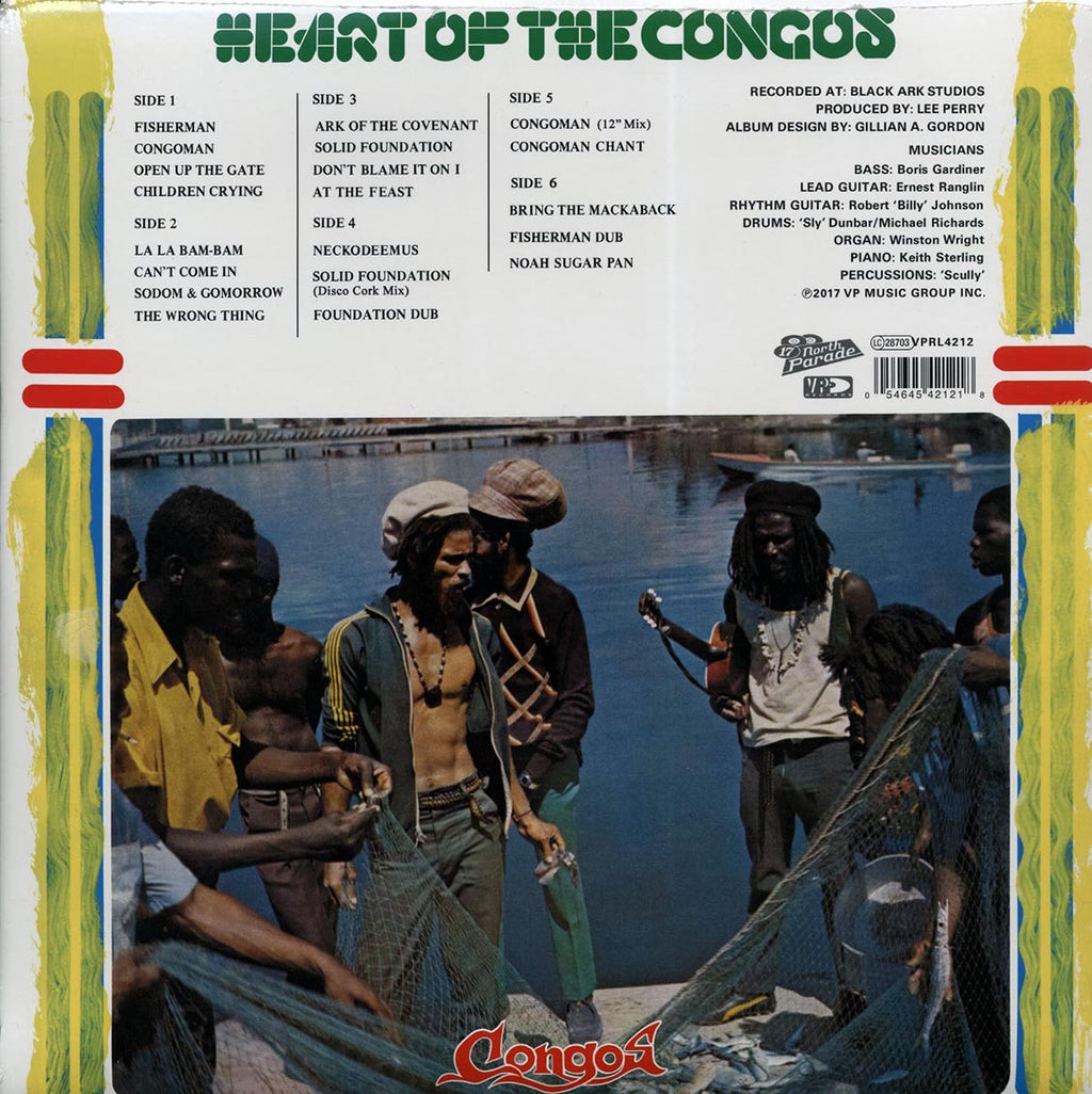 The Congos - Heart Of The The Congos: Deluxe Edition (+10 bonus tracks) (3xLP) (deluxe edition) (remastered) vinyl LP back cover