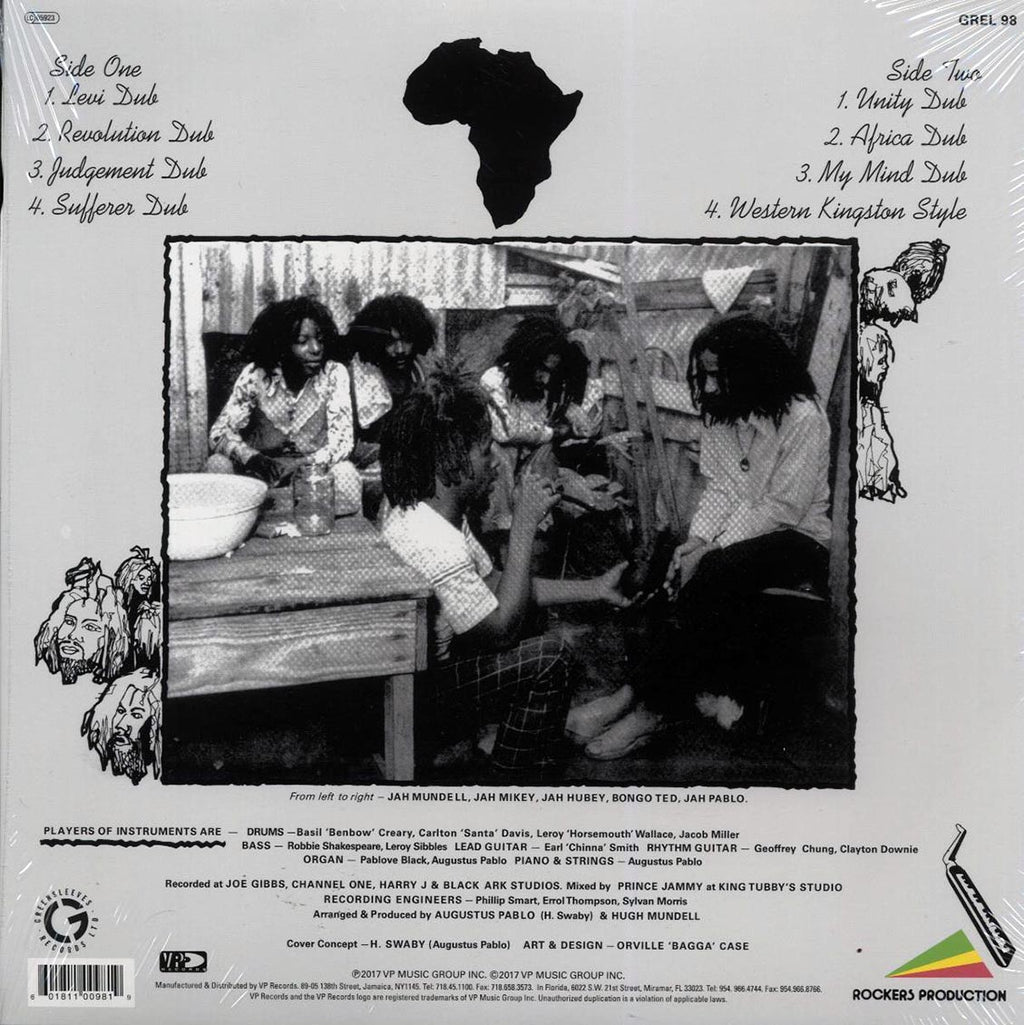 Augustus Pablo - Africa Must Be Free By 1983 Dub vinyl LP back cover