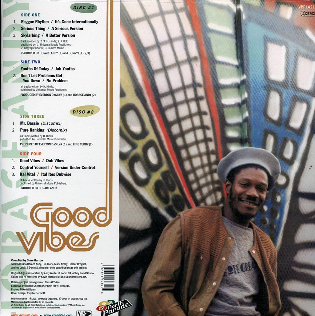 Horace Andy - Good Vibes (2xLP) (remastered) vinyl LP back cover