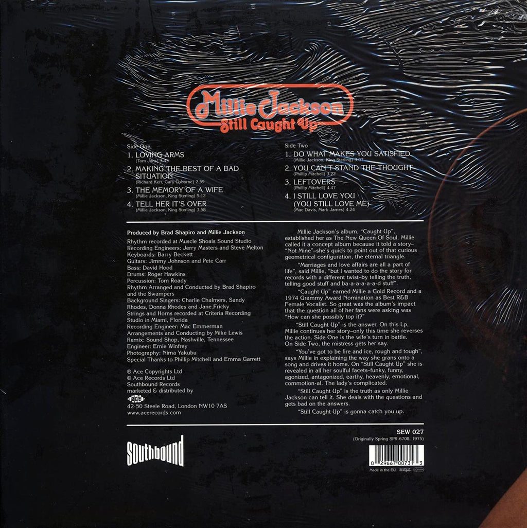 Millie Jackson - Still Caught Up vinyl LP back cover