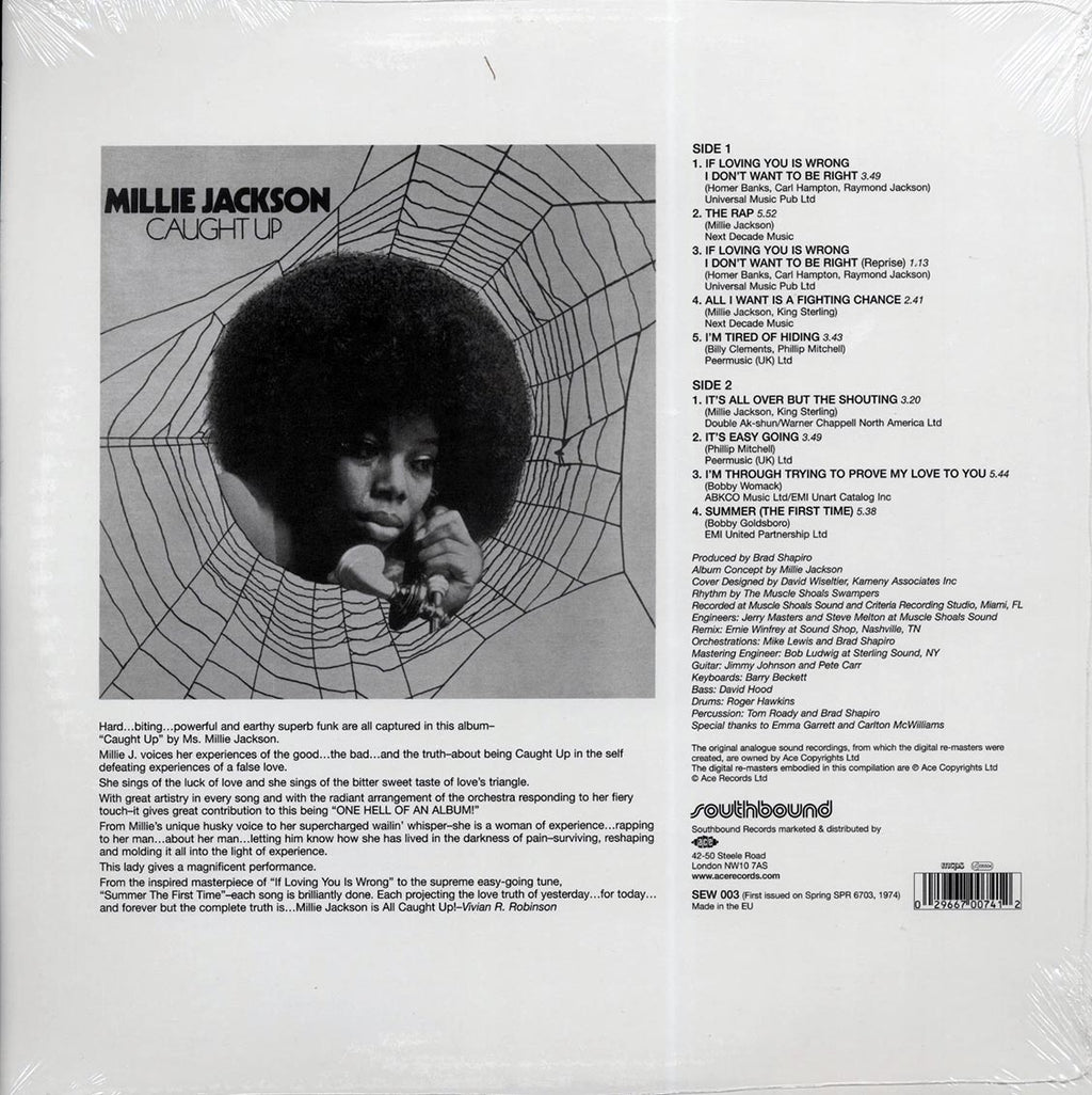 Millie Jackson - Caught Up vinyl LP back cover