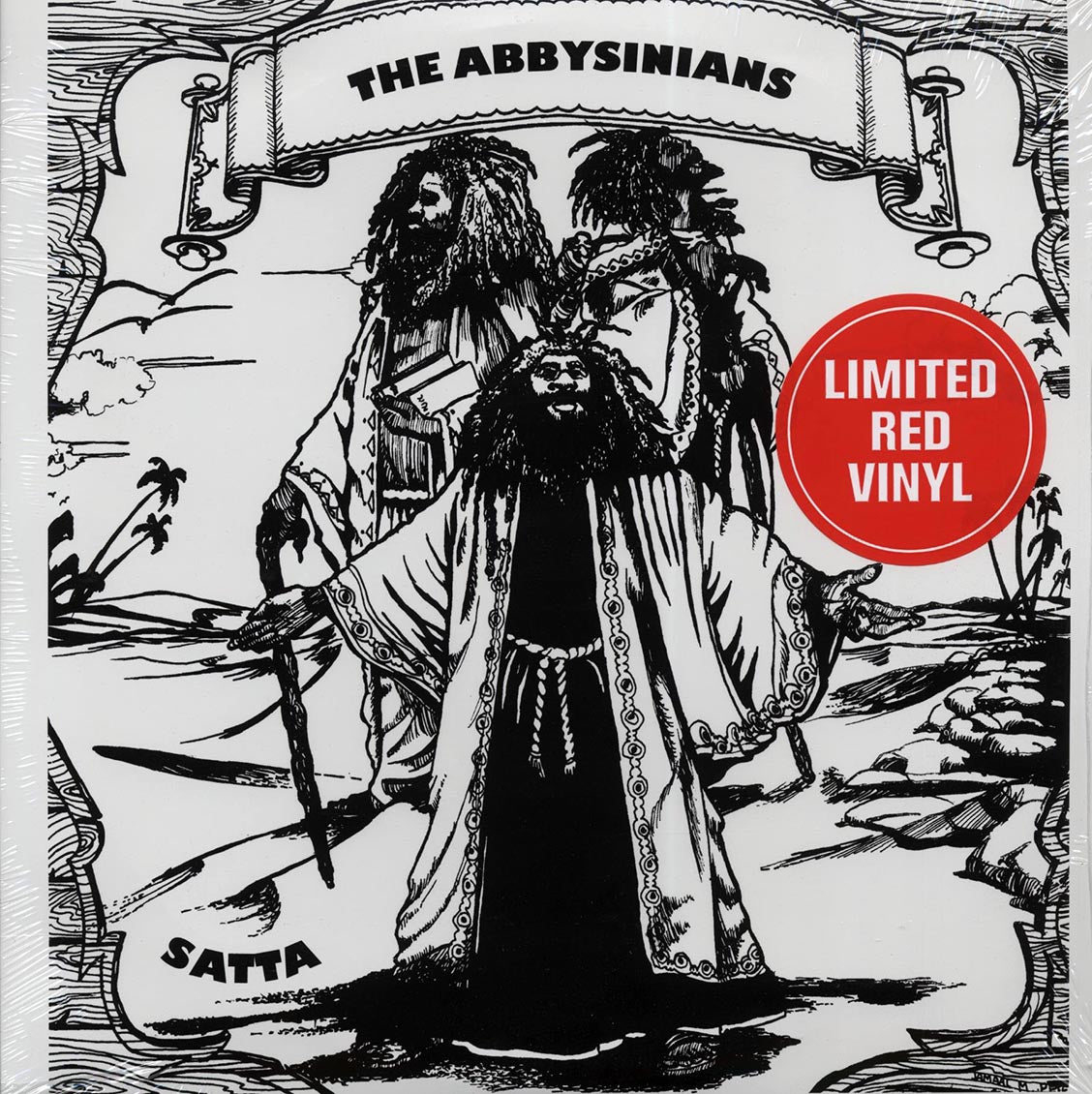 The Abyssinians - Satta (red vinyl) vinyl LP front cover