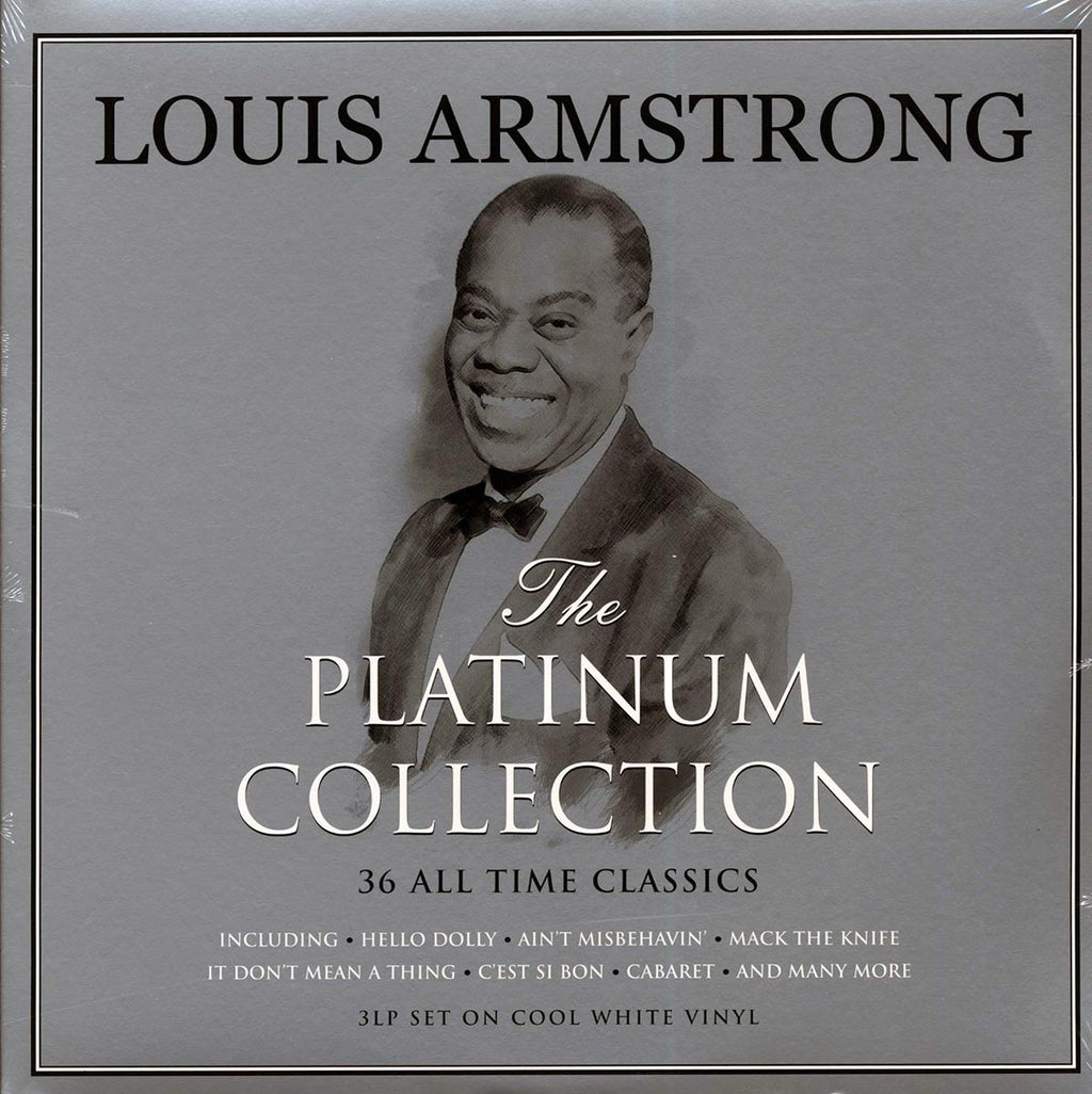 Louis Armstrong - The Platinum Collection (3xLP) (white vinyl) vinyl LP front cover