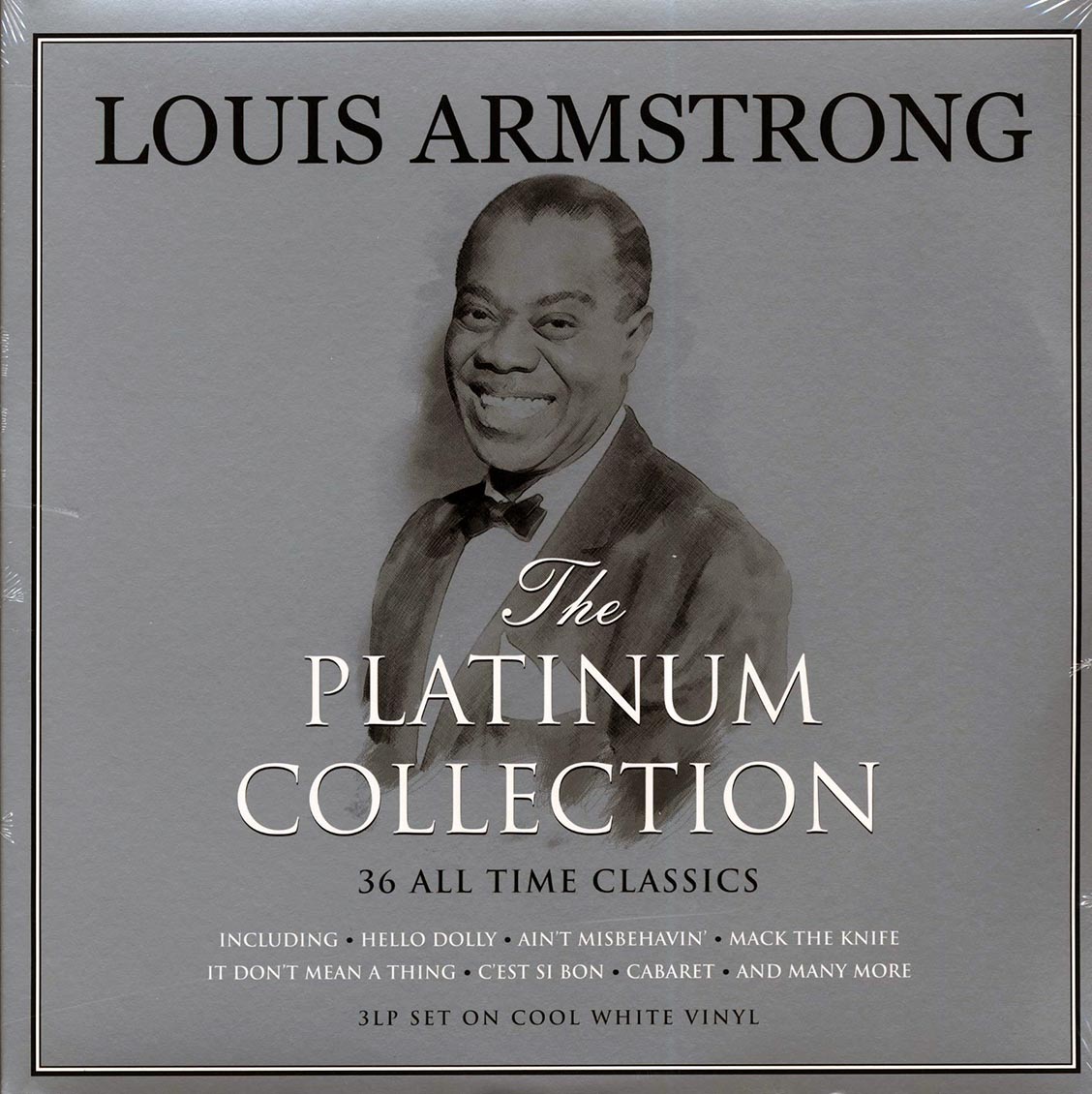 Louis Armstrong - The Platinum Collection (3xLP) (white vinyl) vinyl LP front cover
